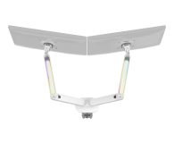 DELTACO Podwójny uchwyt GAM-135-W RGB - Biały - 1115379 - zdjęcie 3